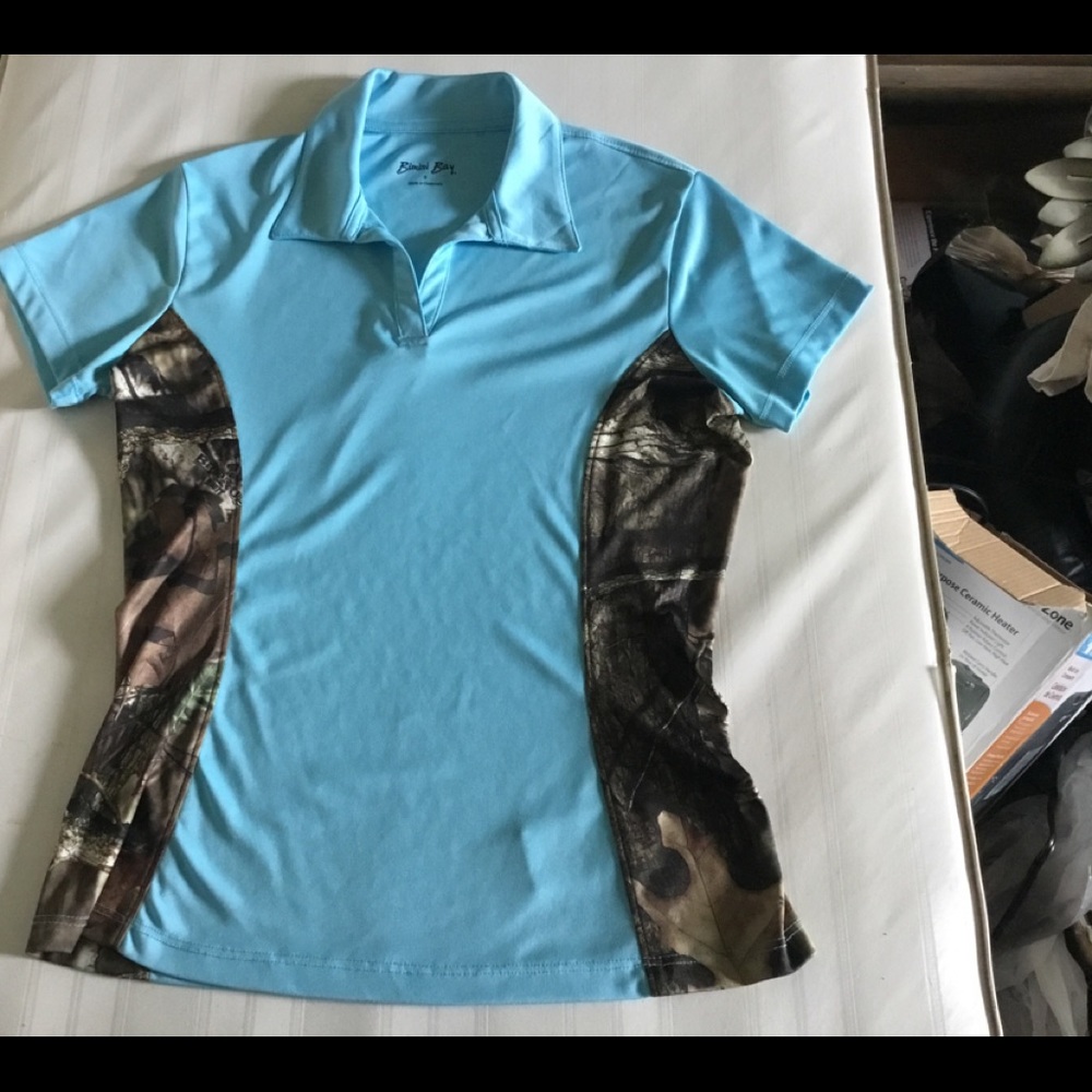 Bimini Bay. Small. Blue and camouflage.